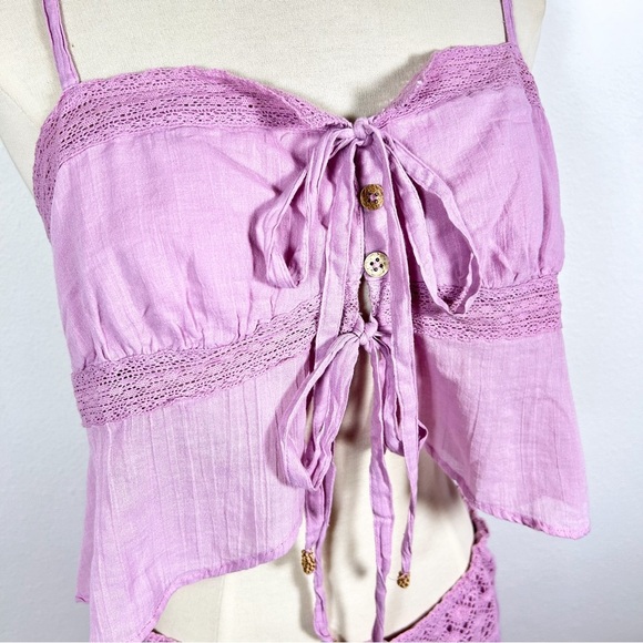 NWT Free People Zaria Set in Fragrant Lilac size Large - Picture 5 of 11